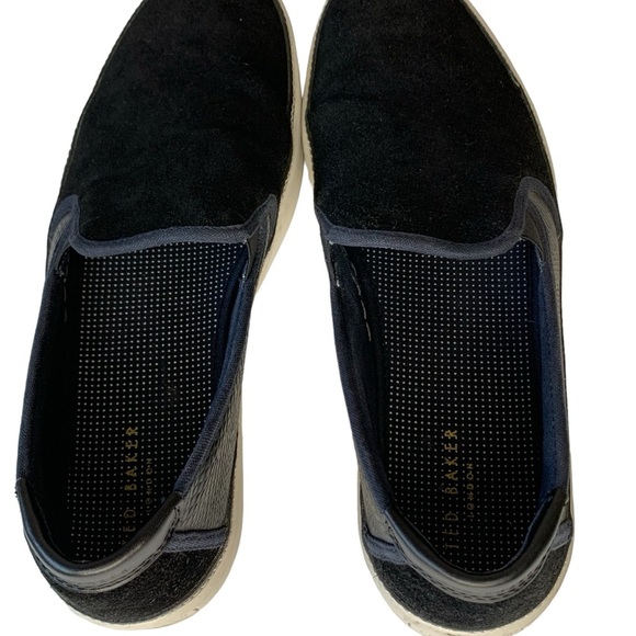 Ted Baker of‎ London Teutra 2 navy suede slip on sneaker.  Size 11 - Picture 6 of 8